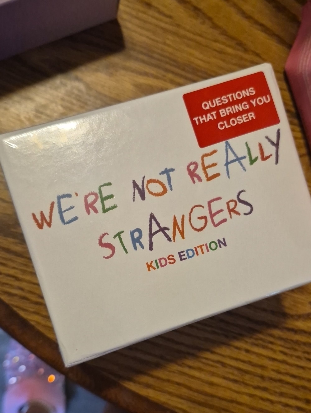 We're Not Really Strangers Kids Edition - White Multicolor Conversation Game Nwt